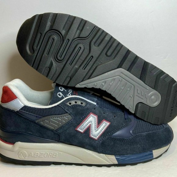 New Balance 998 J Crew X Navy Men's Suede Sneakers - Picture 8 of 8